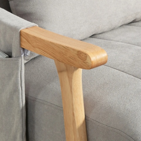 Fotel bujany wypoczynkowy telewizyjny krzesło drewniana rama