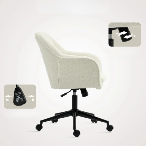 Krzesło biurowe fotel obrotowy z funkcją kołysania do pokoju sypialni