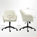 Krzesło biurowe fotel obrotowy z funkcją kołysania do pokoju sypialni
