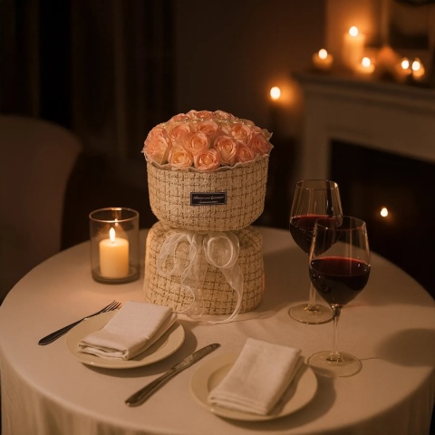 Bukiet Róże Mydlane LED Cudowny prezent na Walentynki