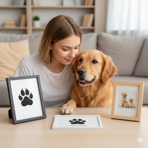 Bezdotykowy Zestaw do Odcisku Łapki 🐾Pamiątka na Całe Życie