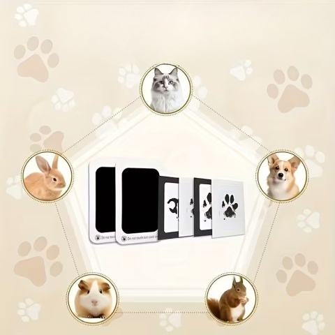 Bezdotykowy Zestaw do Odcisku Łapki 🐾Pamiątka na Całe Życie