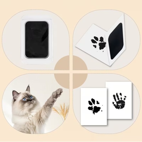 Bezdotykowy Zestaw do Odcisku Łapki 🐾Pamiątka na Całe Życie