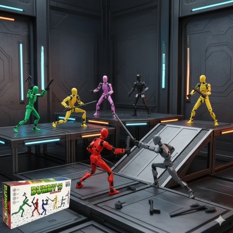 RUCHOME FIGURKI AKCJI - ZESTAW 6 FIGUREK