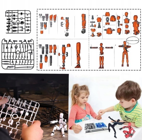 RUCHOME FIGURKI AKCJI - ZESTAW 6 FIGUREK