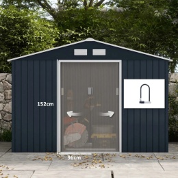 Domek metalowy schowek na narzędzia mini garaż na rower