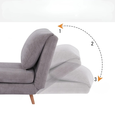 Fotel Rozkładany Leżanka Sofa do spania Wypoczynkowy Telewizjny