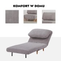 Fotel Rozkładany Leżanka Sofa do spania Wypoczynkowy Telewizjny