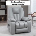 Fotel rozkładany podnoszony elektryczny masujący geriatryczny telewizyjny