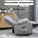 Fotel rozkładany podnoszony elektryczny masujący geriatryczny telewizyjny