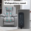 Fotel rozkładany podnoszony elektryczny masujący geriatryczny telewizyjny