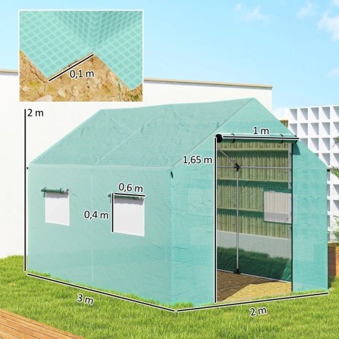 Szklarnia foliowa tunel na pomidory ważywa domowy ogródek