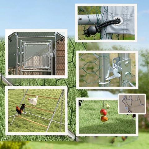 Wybieg dla kur zagroda kurnik klatka ogrodzenie