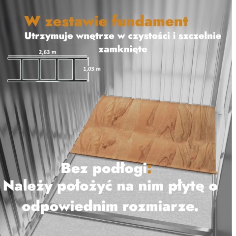 Domek Metalowy Schowek na Narzędzia Mini garaż na Rower Szopka schowek