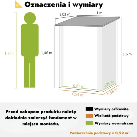 Domek szopka szkrzynka schowek narzędziowy ogrodowy z blachy schowek