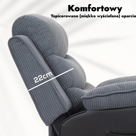 Elektryczny fotel relaksacyjny Podnoszony Geriatyczny z Podnóżkiem rozkładany telewizyjny