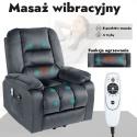 Fotel podnoszony elektryczny rozkładany geriatryczny telewizyjny wypoczynkowy
