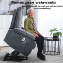 Fotel podnoszony elektryczny rozkładany geriatryczny telewizyjny wypoczynkowy