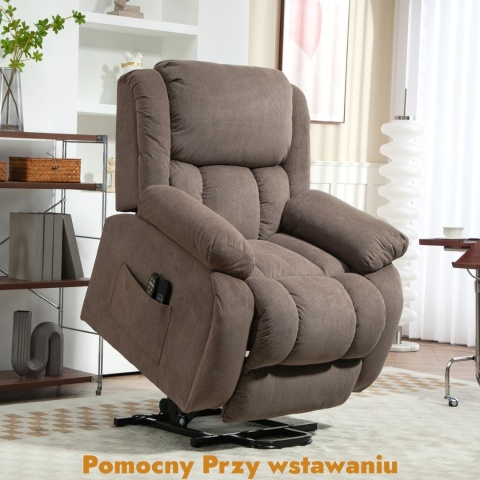 Fotel podnoszony elektryczny rozkładany telewizyjny wypoczynkowy