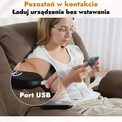 Fotel podnoszony elektryczny rozkładany telewizyjny wypoczynkowy