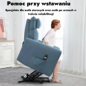 Fotel podnoszony elektryczny rozkładany wypoczynkowy geriatryczny