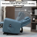 Fotel podnoszony elektryczny rozkładany wypoczynkowy geriatryczny