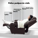 Fotel podnoszony elektryczny wypoczynkowy telewizyjny rozkładany geriatryczny