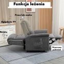 Fotel podnoszony rozkładany elektryczny geriatryczny leżanka telewizyjny