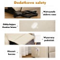 Fotel rozkładany geriatryczny elektryczny telewizyjny wypoczynkowy leżanka