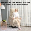 Fotel rozkładany geriatryczny elektryczny telewizyjny wypoczynkowy leżanka