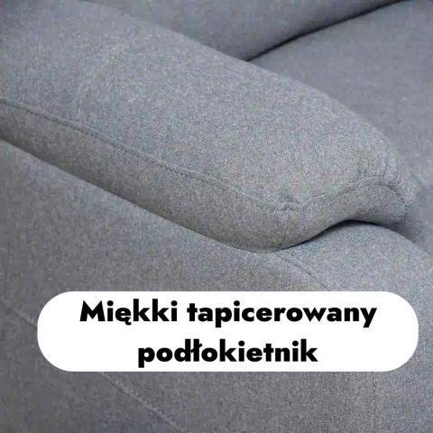 Fotel rozkładany wypoczynkowy telewizyjny do salonu sypialni szary