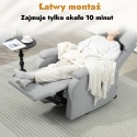 Fotel rozkładany z podnóżkiem wypoczynkowy telewizyjny