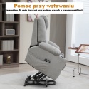 Fotel wypoczynkowy elektryczny masujący z funkcją podnoszenia dla seniorów