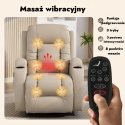 Fotel z masażem masujący elektryczny rozkładany wypoczynkowy telewizyjny