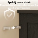 Kredens kuchenny szafka bufet witryna organizer na tależe przyprawy do kuchni lub jadalni czarny