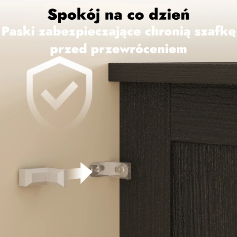 Kredens kuchenny szafka bufet witryna organizer na tależe przyprawy do kuchni lub jadalni czarny