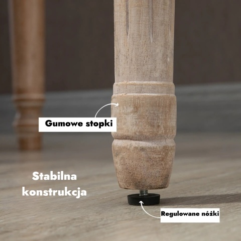 Krzesła stołki do jadalni salonu drewniane zestaw 2 sztuk vintage