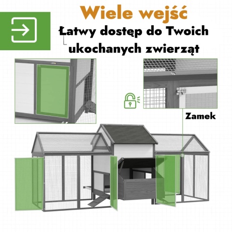 Kurnik klatka wybieg dla kur lub małych zwierząt