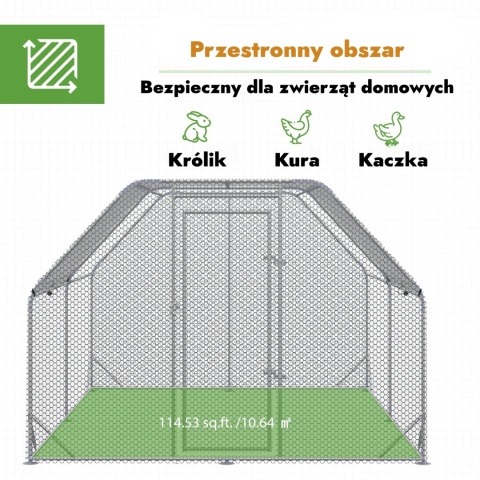 Kurniki klatka wybieg dla kur kaczek gęsi małych zwierząt