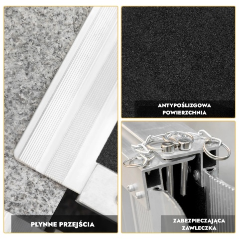 Podjazd dla wózków inwalidzkich rampa wjazdowa składana