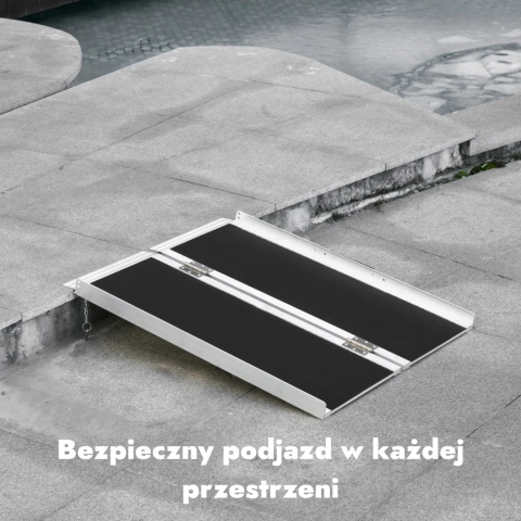 Podjazd dla wózków inwalidzkich rampa wjazdowa składana