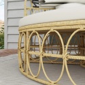 Kanapa Sofa Wyspa ogrodowa Beżowa Kremowa 178x85x66,5 cm