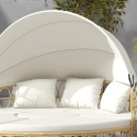 Kanapa Sofa Wyspa ogrodowa Beżowa Kremowa 178x85x66,5 cm