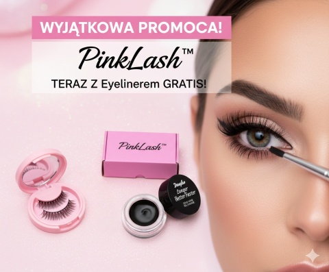 Rzęsy Magnetyczne Wielorazowe PINKLASH™ + GRATIS Eyeliner od Douglas
