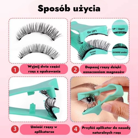 Rzęsy Magnetyczne Wielorazowe PINKLASH™ + GRATIS Eyeliner od Douglas