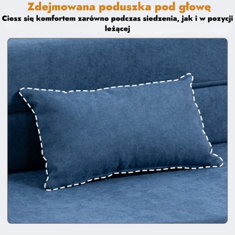 Sofa rozkładana leżanka kanapa materac łóżko dla gości