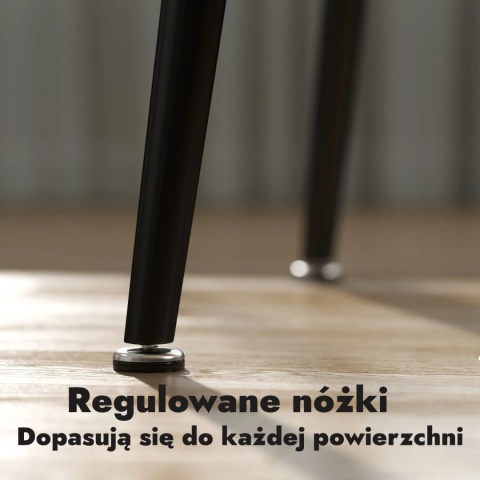 Stół kuchenny do jadalni salonu prostokątny netalowe nóżki