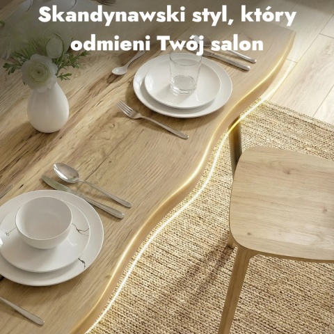 Stół kuchenny do jadalni salonu prostokątny netalowe nóżki