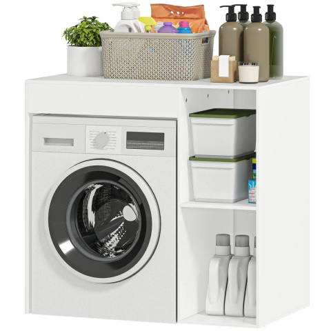 Szafka pod pralkę organizer łazienkowy do pralni łazienki półki blat roboczy