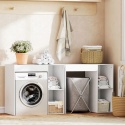 Szafka pod pralkę organizer łazienkowy do pralni łazienki półki blat roboczy
